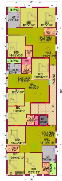  sanjay Mantra's Sanjay Cluster Plan from 1st to 3rd Floor
