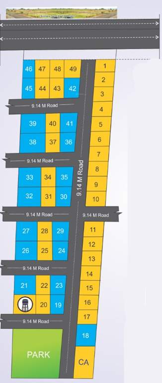  chaitanya green city Layout Plan