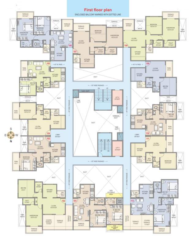  rkl anand ph1 RKL Anand PH1 Cluster Plan for 1st Floor