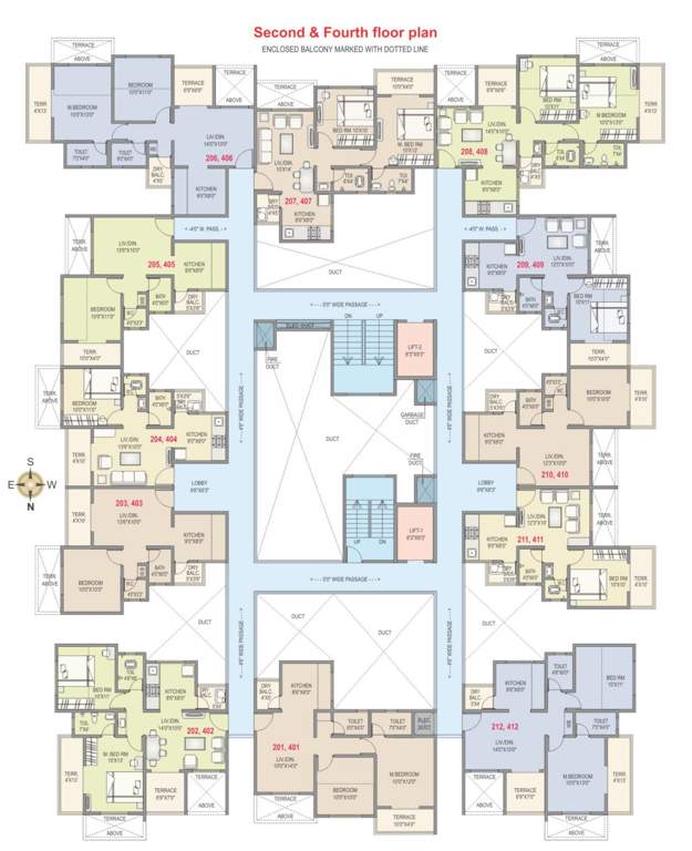  rkl anand ph1 RKL Anand PH1 Cluster Plan for 2nd And 4th Floor