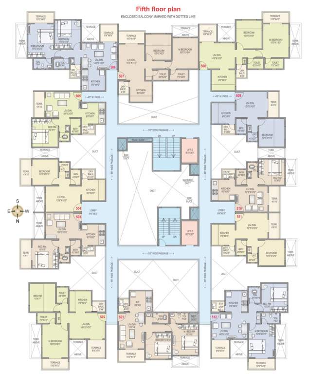  rkl anand ph1 RKL Anand PH1 Cluster Plan for 5th Floor