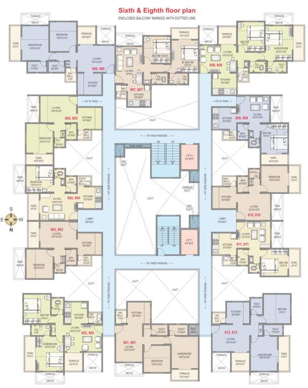  rkl anand ph1 RKL Anand PH1 Cluster Plan for 6th And 8th Floor