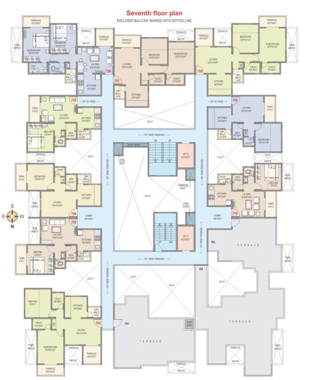  rkl anand ph1 RKL Anand PH1 Cluster Plan for 7th Floor