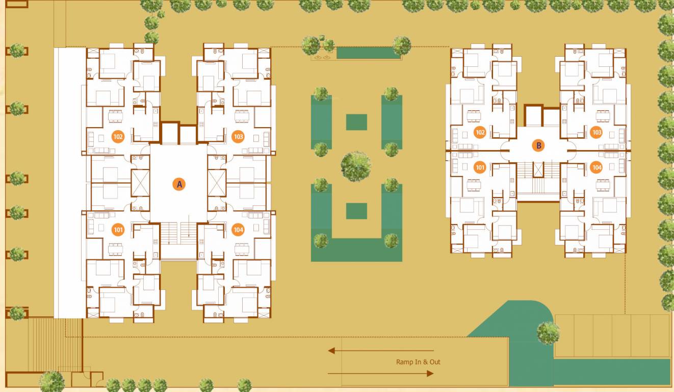  rejoice 2 Block A And Block B Cluster Plan from 3rd to 12th Floor