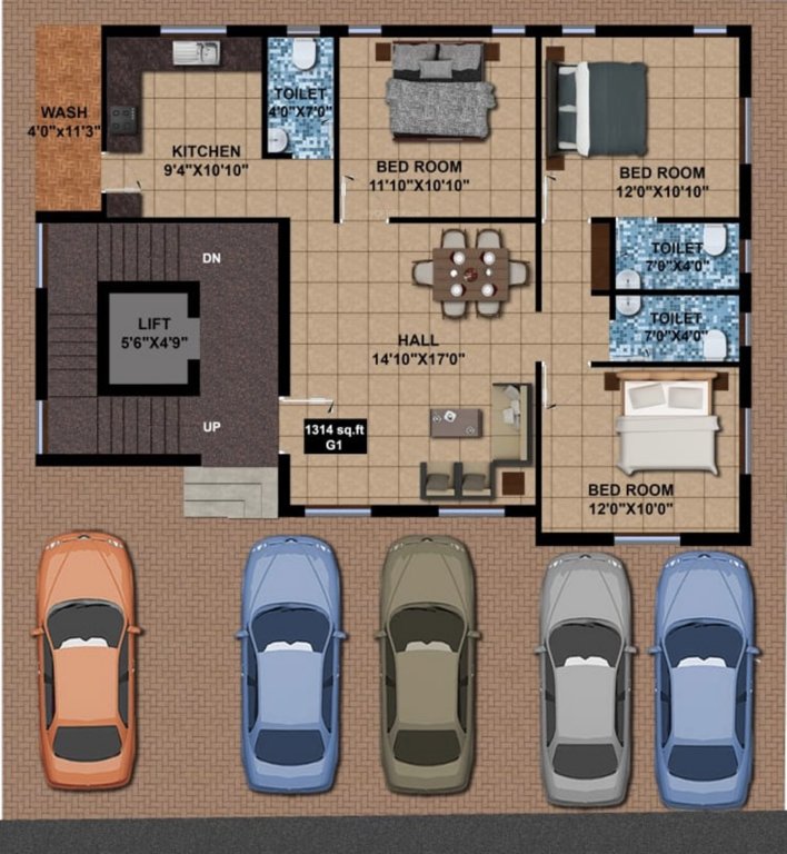 vivanta Vivanta Cluster Plan for ground Floor
