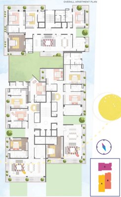 Rang Homes Punjabi Bagh Cluster Plan For Typical Floor rang-homes-punjabi-bagh Rang Homes Punjabi Bagh Cluster Plan For Typical Floor