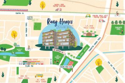 Location Plan rang-homes-punjabi-bagh Location Plan
