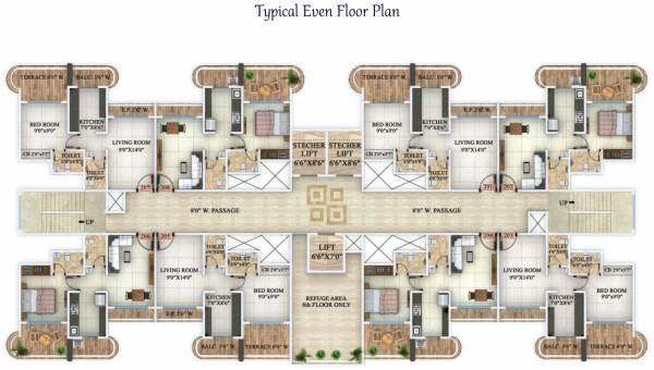  zenith Parijas Zenith Cluster Plan for Even Floor