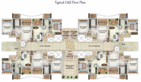  zenith Parijas Zenith Cluster Plan for Odd Floor