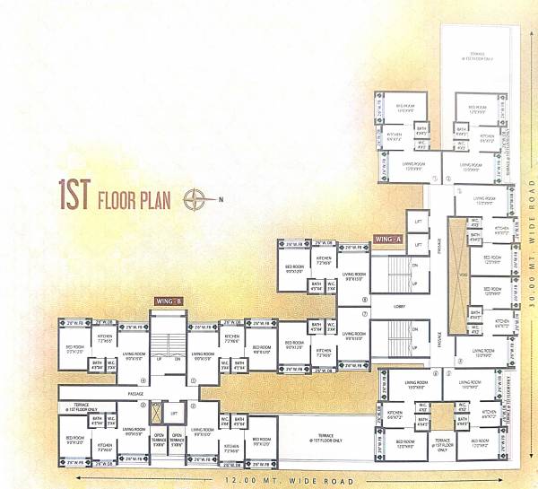  heights Supreme Heights Cluster Plan for 1st Floor