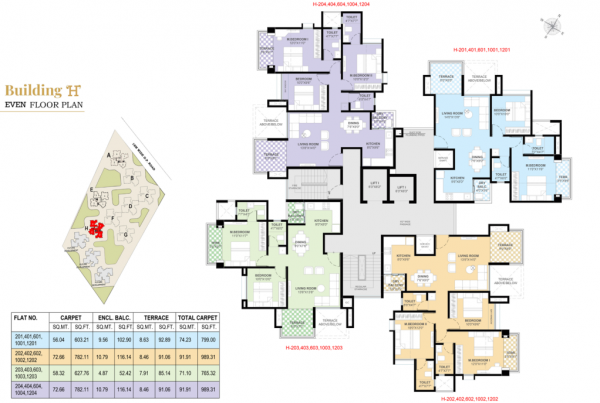 H Cluster Plan celestial-city-phase-ii-building-a-e-h H Cluster Plan