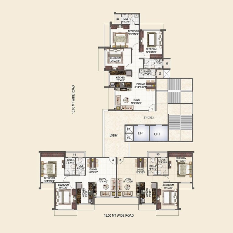  casa Elite Casa Cluster Plan