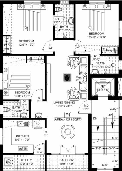  paradise Paradise Cluster Plan From 1st To 3rd Floor
