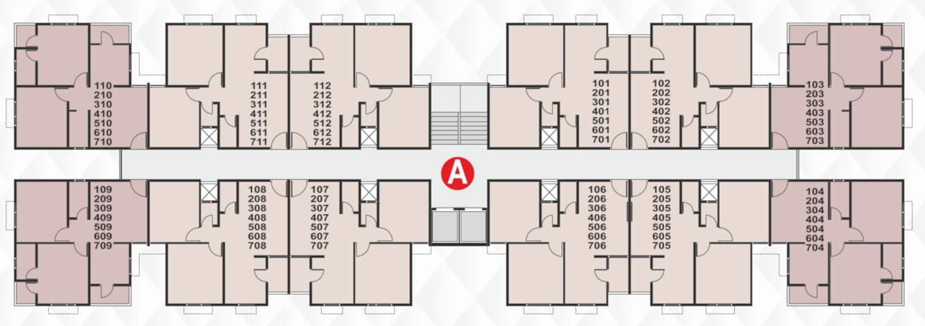  raj apartment Block A Cluster Plan from 1st to 7th Floor