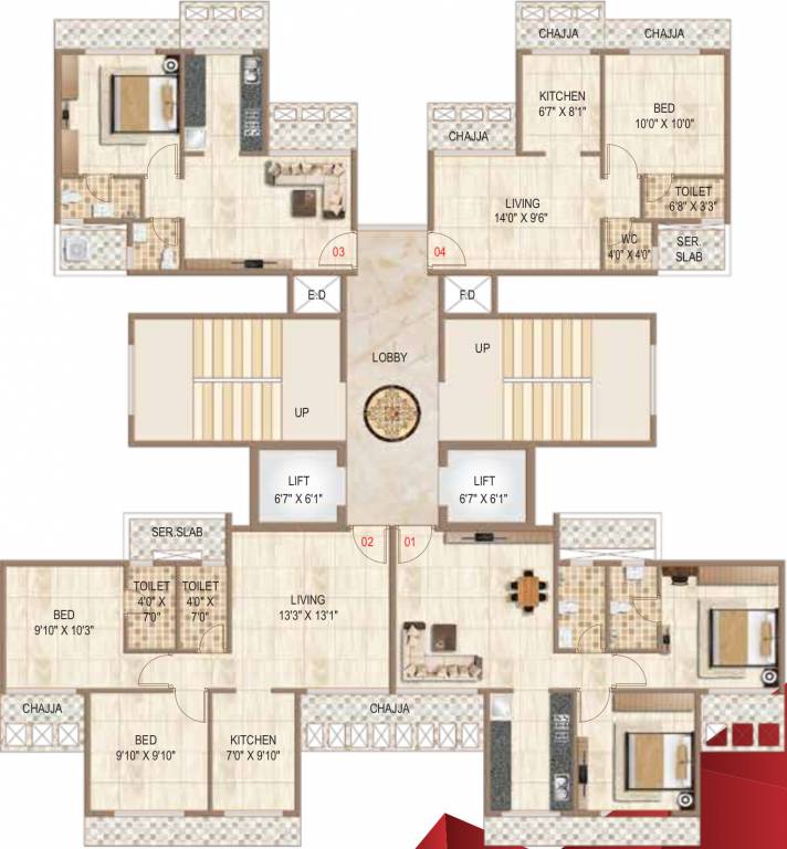  majesty Sawan Majesty Cluster Plan from 10th, 12th, 14th Floor