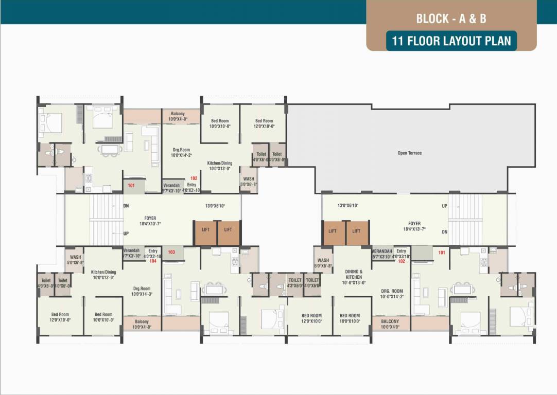  air Block A Cluster Plan
