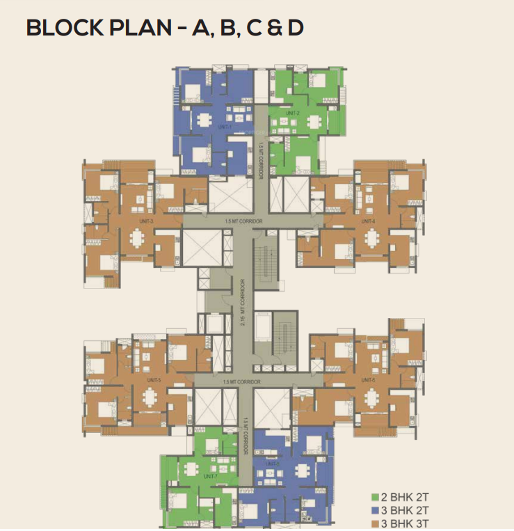  tvs emerald peninsula Block 1 Cluster Plan