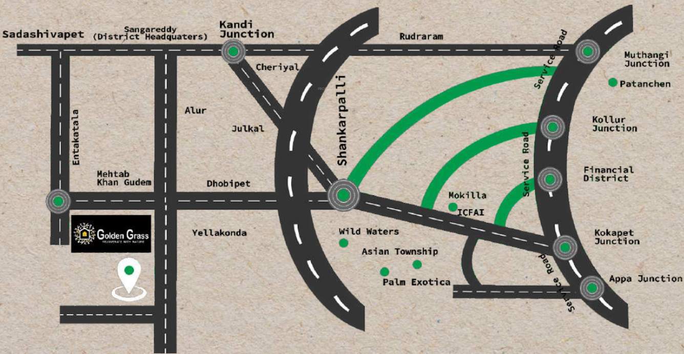  golden grass Location Plan