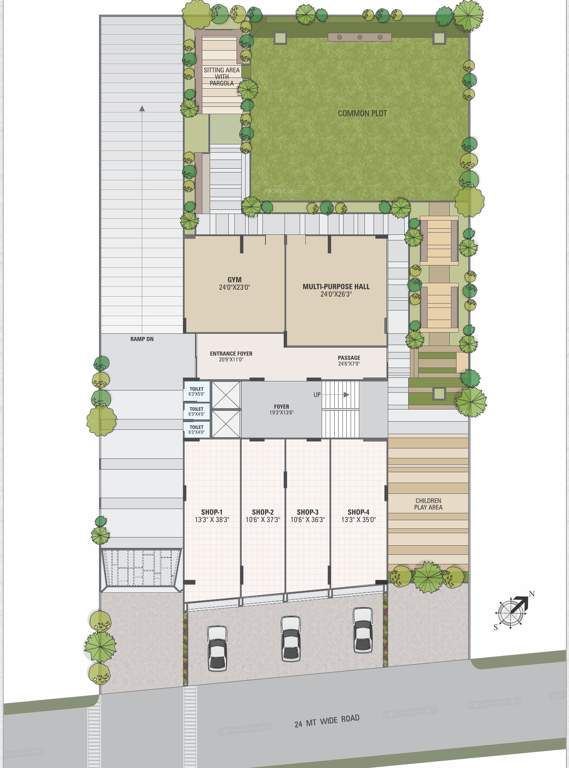  tilak arise Tilak Arise Cluster Plan For Ground Floor