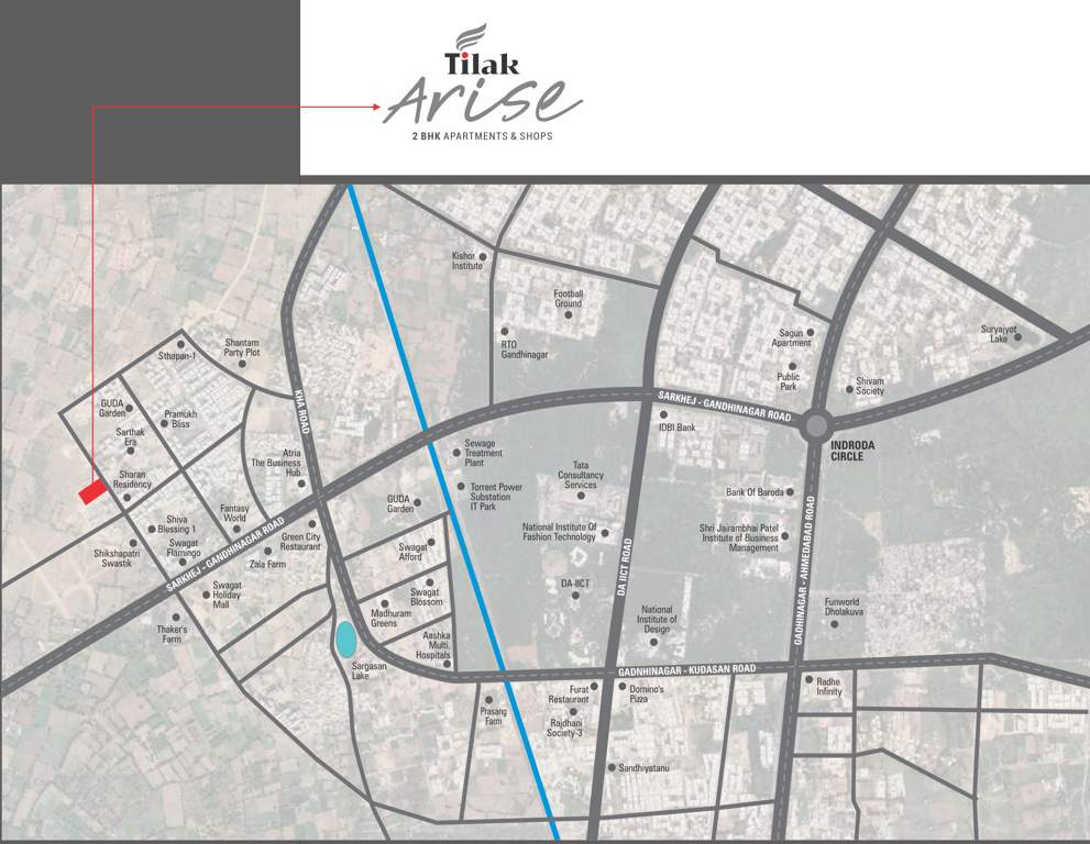  tilak arise Location Plan
