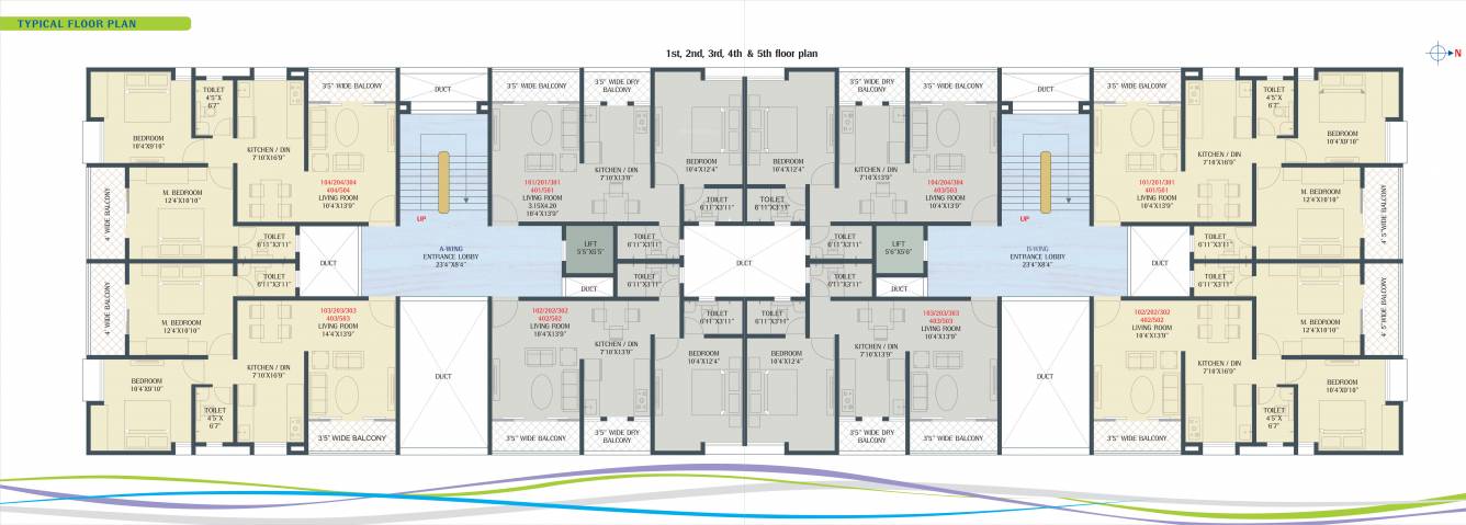  bounty Bounty Cluster Plan from 1st to 5th Floor