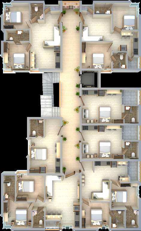  sindhu one Sindhu One Cluster Plan from 1st to 7th Floor