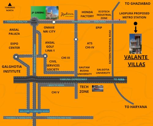 valante-villas Location Plan