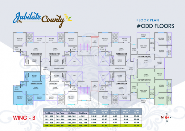  jubilate-county Wing B Cluster Plan