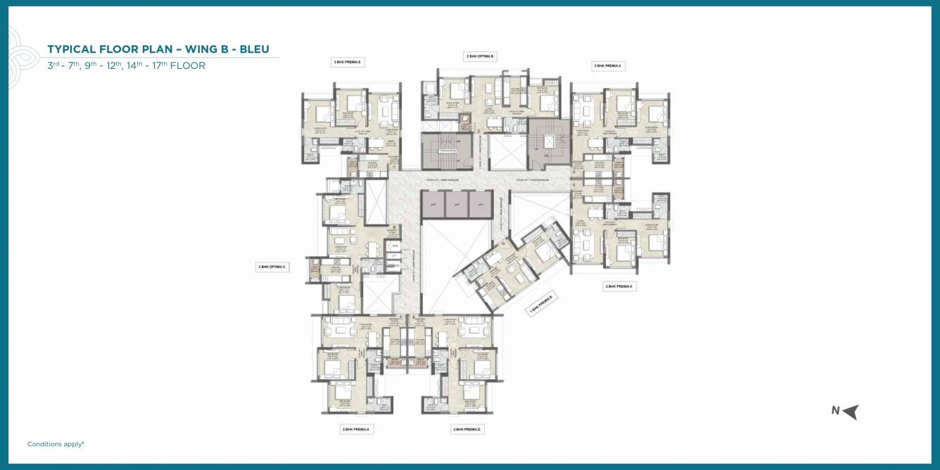  park riviera wing c and d Wing D   Azure Cluster Plan