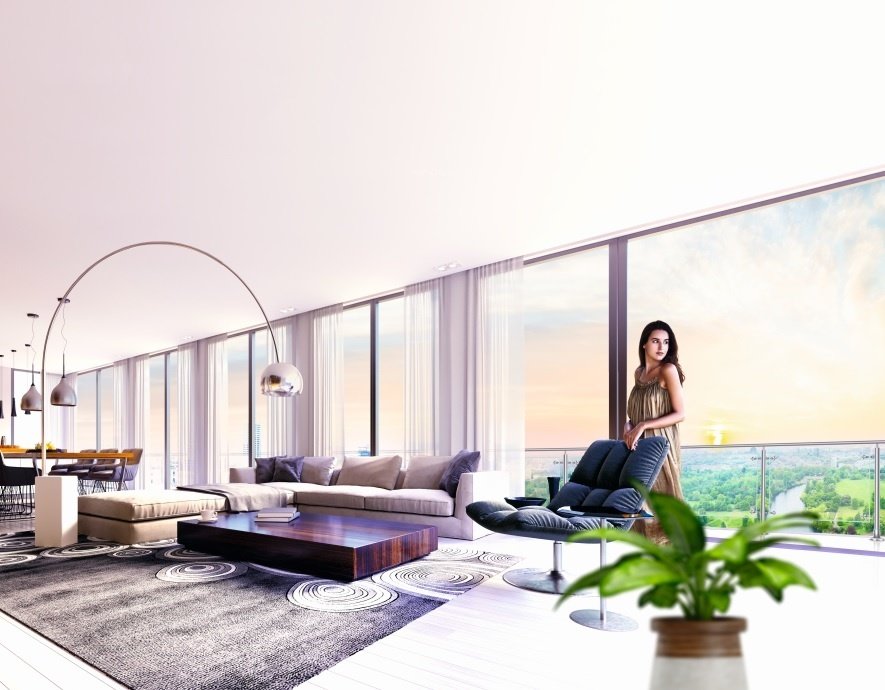  park riviera wing c and d Living Area