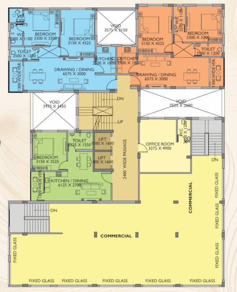  dwarka Block A Cluster Plan for 1st Floor