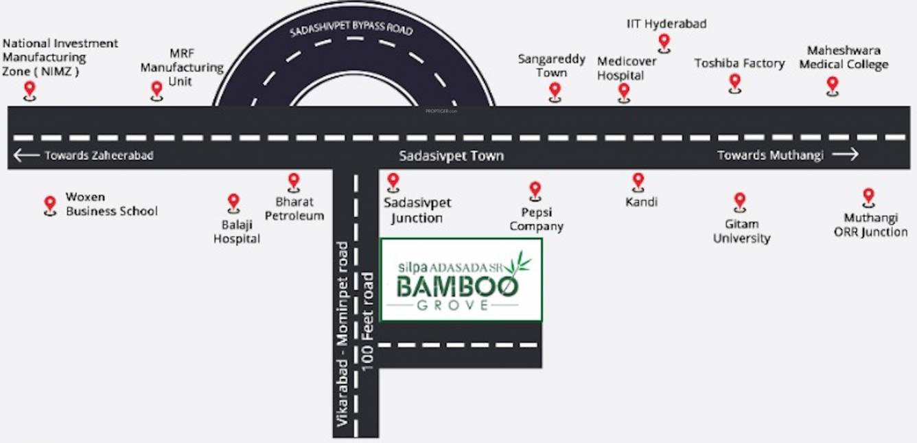  silpa adasada bamboo grove Location Plan