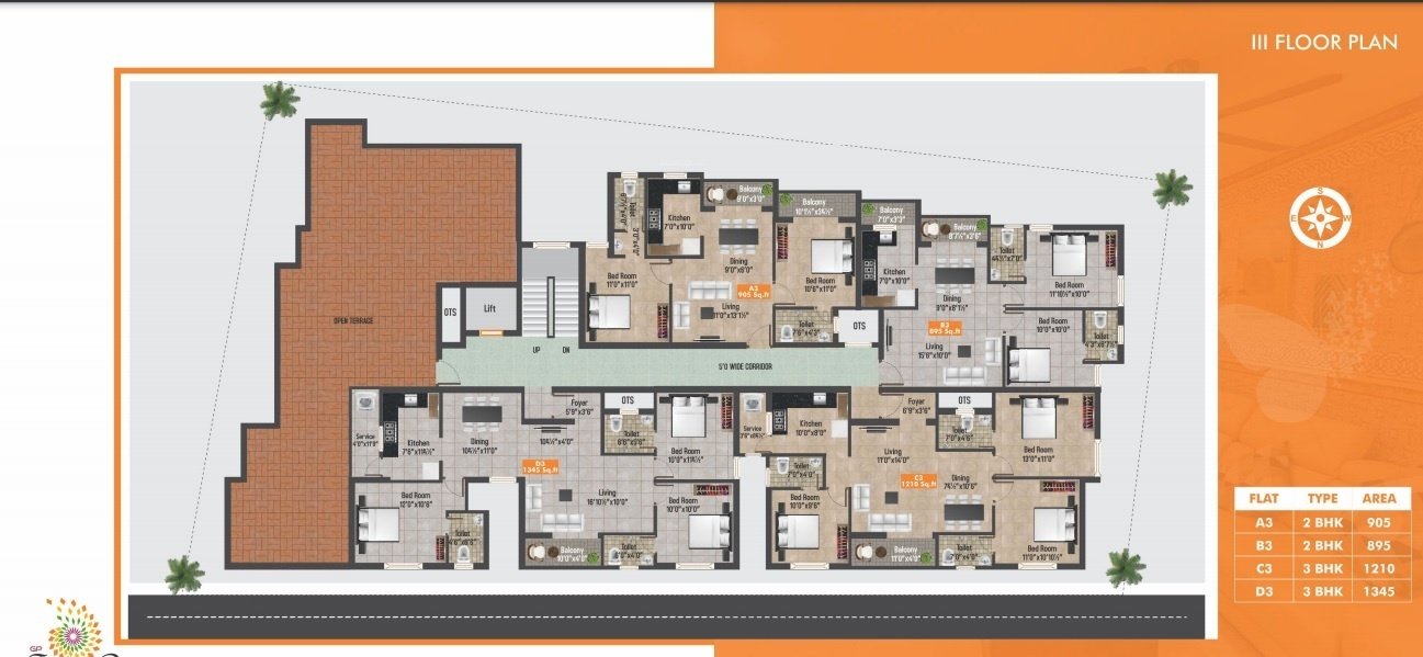  fern breeze GP Fern Breeze Cluster Plan for 3rd Floor