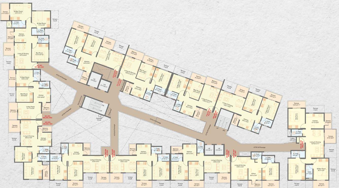  sukhwani shivom A Cluster Plan From 2nd To 10th Floor
