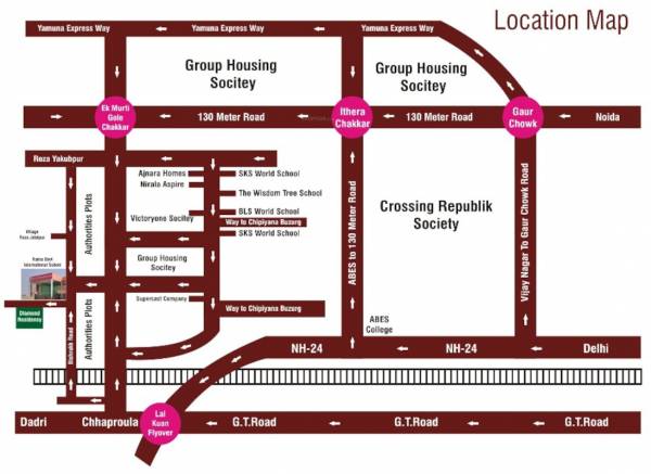  diamond-residency Location Plan