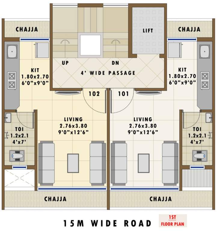  naagraj classic Naagraj Classic Cluster Plan for 1st Floor