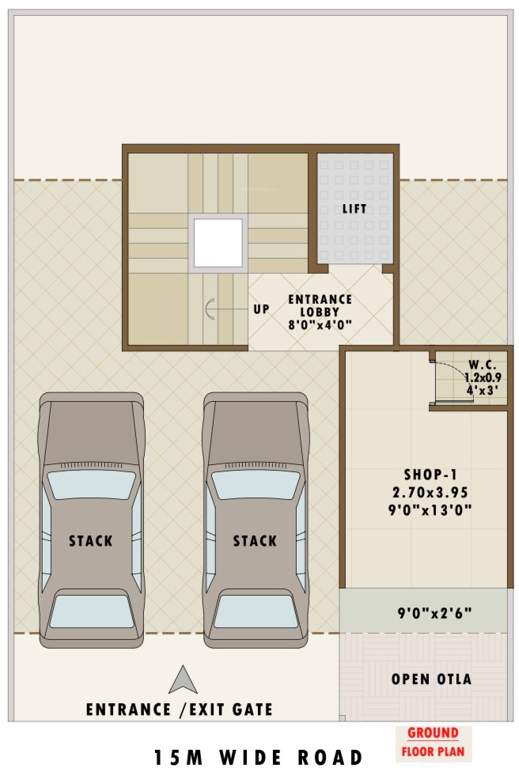  naagraj classic Naagraj Classic Cluster Plan for ground Floor
