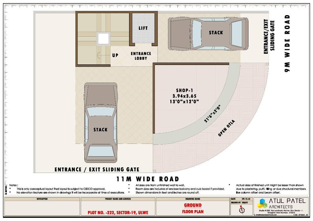  corner Corner Cluster Plan for ground Floor