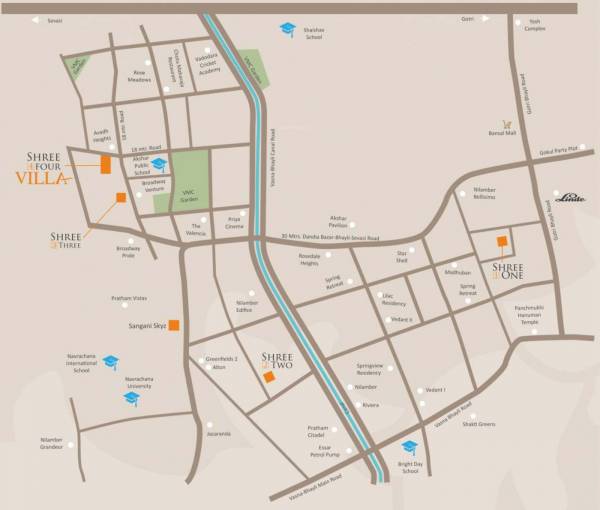  shree-four Location Plan