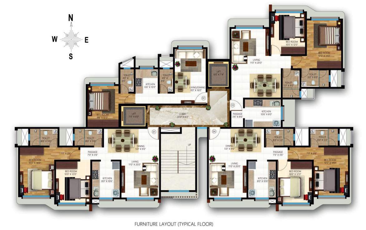  matruchhaya of shree tulsi chsl Matruchhaya Of Shree Tulsi CHS LTD Typical Cluster Plan