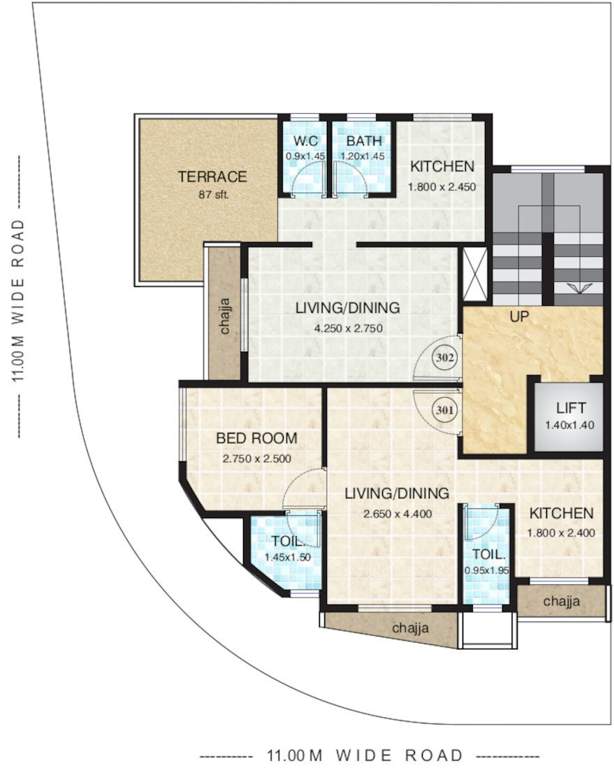  ruby corner Ruby Corner Cluster Plan for 3rd Floor