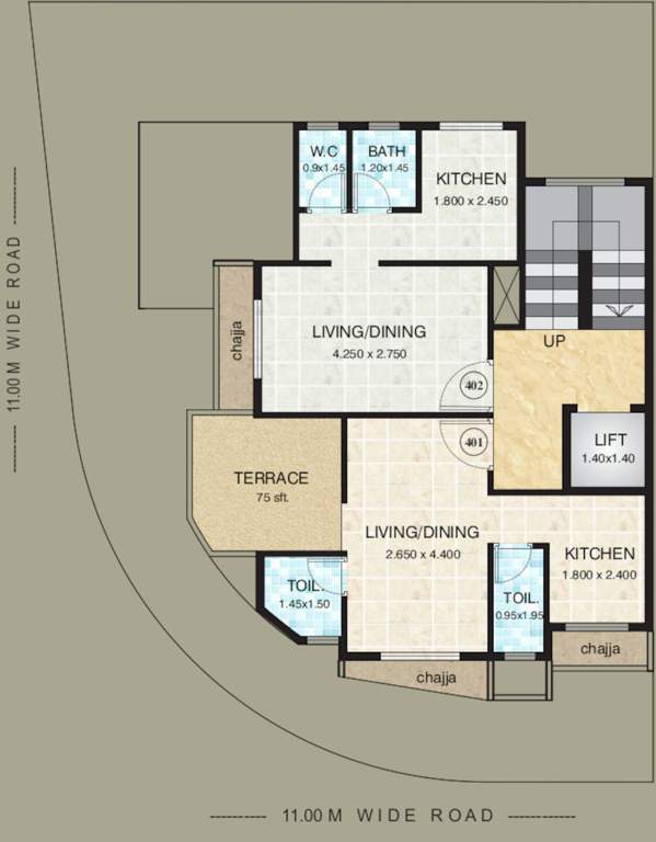  ruby corner Ruby Corner Cluster Plan for 4th Floor