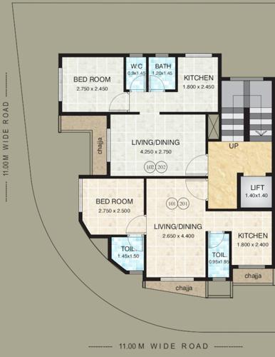  ruby-corner Ruby Corner Cluster Plan from 1st to 2nd Floor