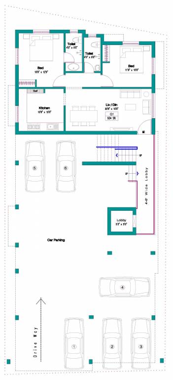 avenue Avenue Cluster Plan For Ground Floor
