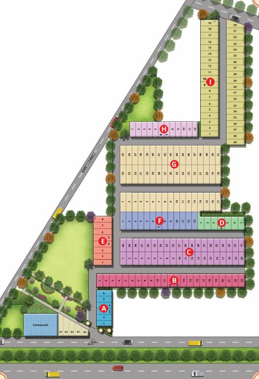  honor homes plot Layout Plan