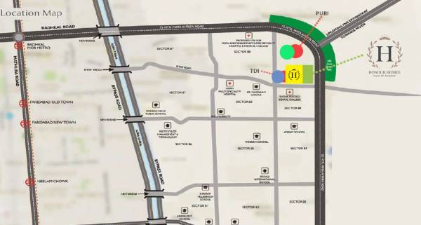 Location Plan honor-homes-plot Location Plan