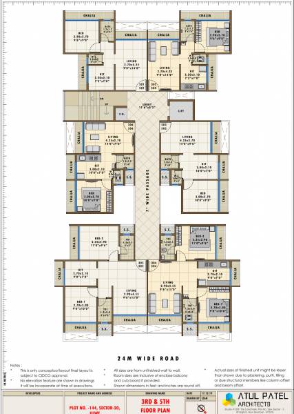  avenue Balaji Avenue Cluster Plan for 3rd Floor