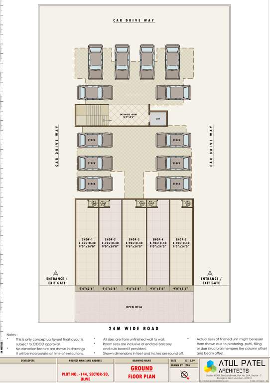  avenue Balaji Avenue Cluster Plan for ground Floor