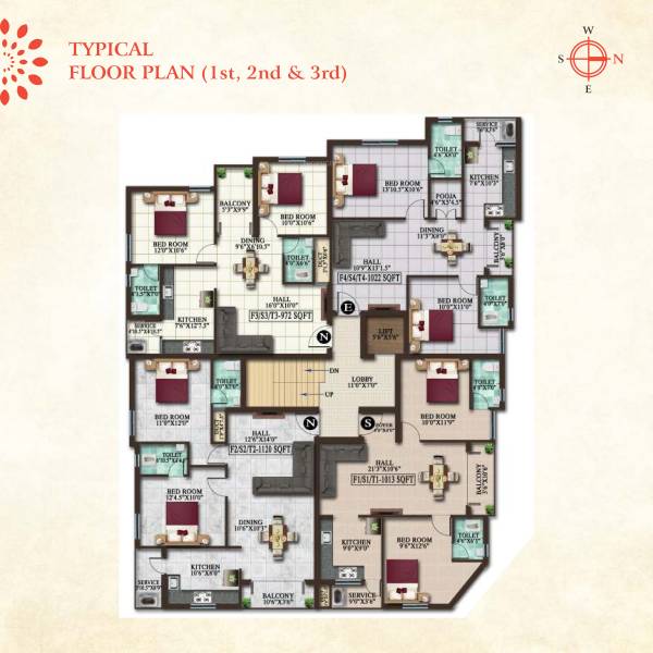  venus Venus Cluster Plan From 1st To 3rd Floor