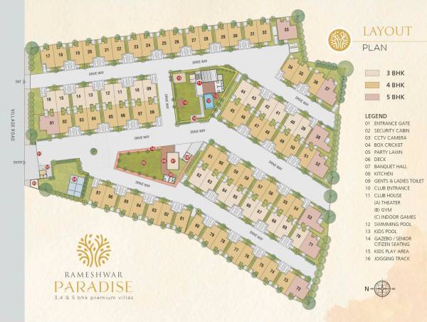  paradise Layout Plan